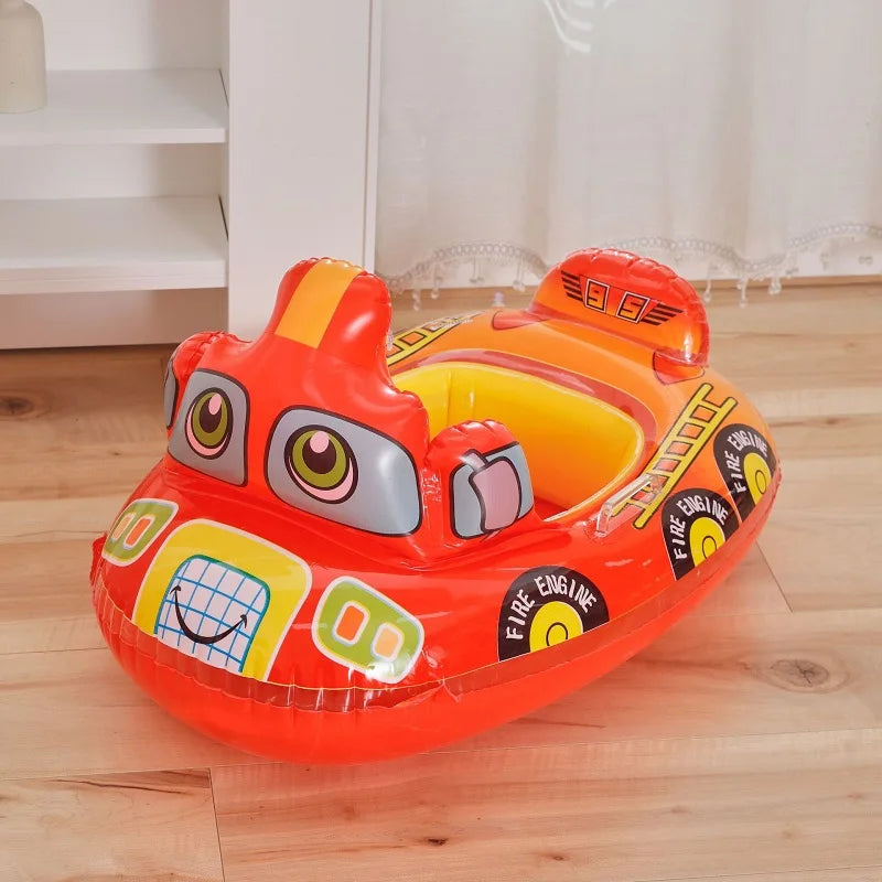 ! Baby Zwemband met Zonnedak – Opblaasbare Baby Float voor Zwembad & Strand (1–5 jaar)